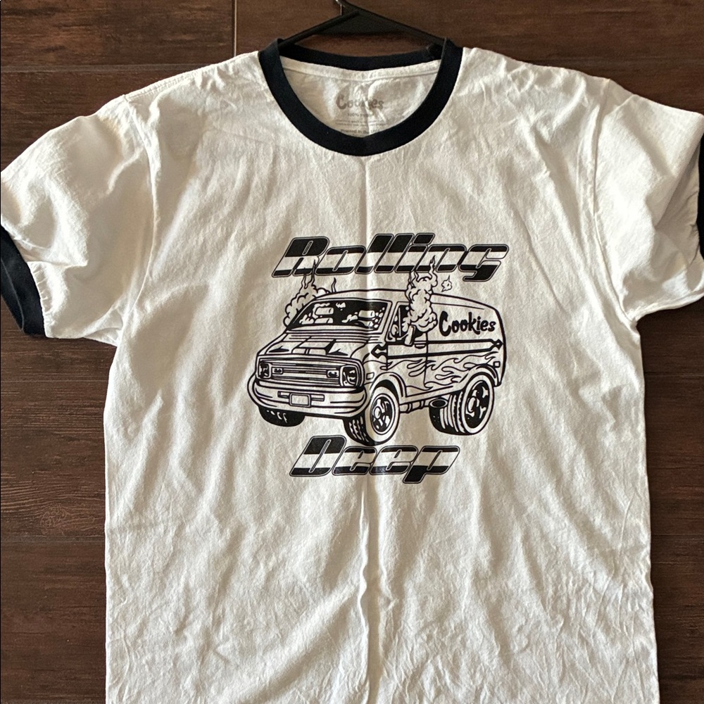 Cookies White and Black Graphic Tee - Picture 1 of 2